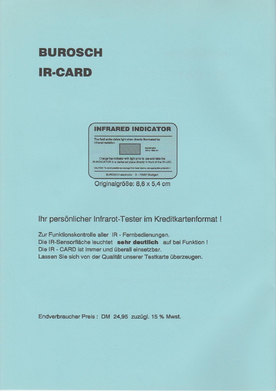 Burosch IR-CARD 